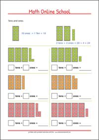 Counting up to 100 - Free Printable 2nd Grade Math Worksheet for Kids