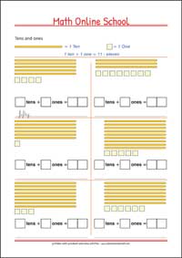 Counting up to 100 - Free Printable 2nd Grade Math Worksheet for Kids