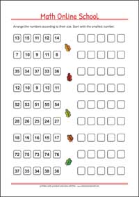 Counting up to 100 - Free Printable 2nd Grade Math Worksheet for Kids