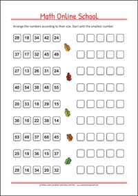 Counting up to 100 - Free Printable 2nd Grade Math Worksheet for Kids