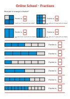 Fractions - Math Worksheets 3rd Grade