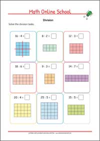 Division - Free Printable 2nd Grade Math Worksheet for Kids