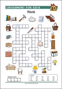 Free printable Picture Crossword Puzzles for Kids (PDF)