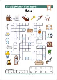 Free printable Picture Crossword Puzzles for Kids (PDF)
