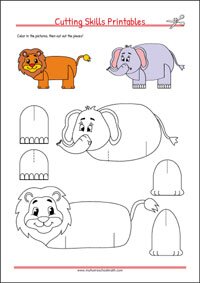Printable Templates - Cutting out - Fine Motor skills
