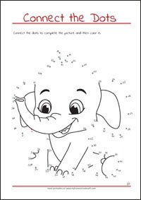 Connect the Dots - Dot to dot Worksheet - Free Printables for Kids