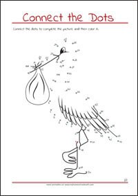Connect the Dots - Dot to dot Worksheet - Free Printables for Kids