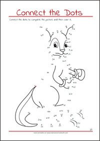 Connect the Dots - Dot to dot Worksheet - Free Printables for Kids