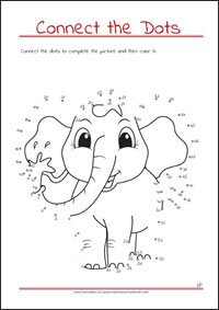 Connect the Dots - Dot to dot Worksheet - Free Printables for Kids