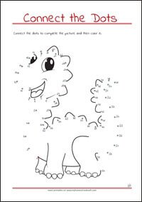 Connect the Dots - Dot to dot Worksheet - Free Printables for Kids