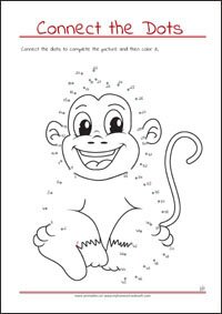 Connect the Dots - Dot to dot Worksheet - Free Printables for Kids