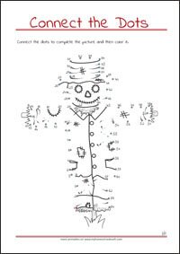 Connect the Dots - Dot to dot Worksheet - Free Printables for Kids