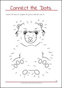 Connect the Dots - Dot to dot Worksheet - Free Printables for Kids
