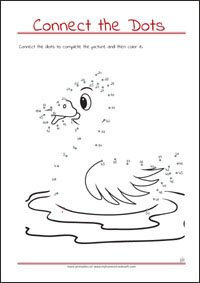 Connect the Dots - Dot to dot Worksheet - Free Printables for Kids