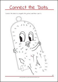 Connect the Dots - Dot to dot Worksheet - Free Printables for Kids