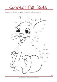 Connect the Dots - Dot to dot Worksheet - Free Printables for Kids