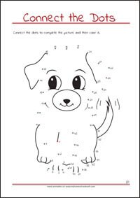 Connect the Dots - Dot to dot Worksheet - Free Printables for Kids