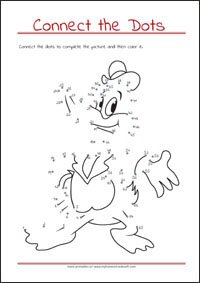 Connect the Dots - Dot to dot Worksheet - Free Printables for Kids