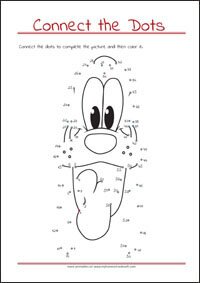 Connect the Dots - Dot to dot Worksheet - Free Printables for Kids