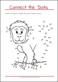 Connect the Dots - Dot to dot Worksheet - Free Printables for Kids