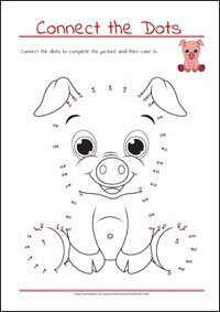 Connect the Dots - Dot to dot Worksheet - Free Printables for Kids
