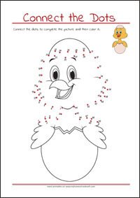Connect the Dots - Dot to dot Worksheet - Free Printables for Kids
