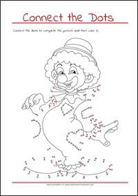 Connect the Dots - Dot to dot Worksheet - Free Printables for Kids