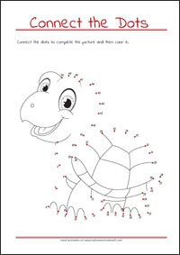 Connect the Dots - Dot to dot Worksheet - Free Printables for Kids