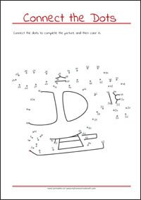 Connect the Dots - Dot to dot Worksheet - Free Printables for Kids