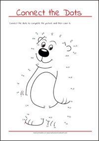 Connect the Dots - Dot to dot Worksheet - Free Printables for Kids