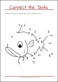 Connect the Dots - Dot to dot Worksheet - Free Printables for Kids