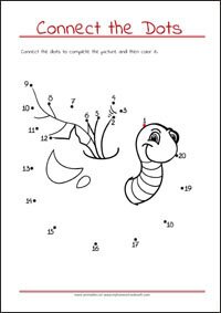 Connect the Dots - Dot to dot Worksheet - Free Printables for Kids