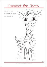 Connect the Dots - Dot to dot Worksheet - Free Printables for Kids