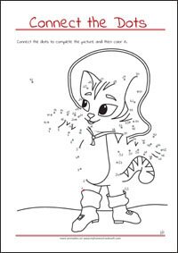 Connect the Dots - Dot to dot Worksheet - Free Printables for Kids