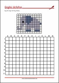 Printable Copy the Picture into the Grid Worksheet for Kids as PDF
