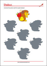 Find the right shadow - Concentration Worksheet