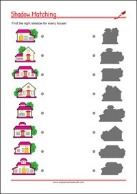 Shadow pictures - Worksheets To Improve Focus And Visual Attention