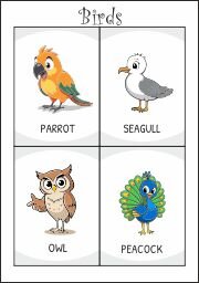 Printable sight-words flash cards - Animals