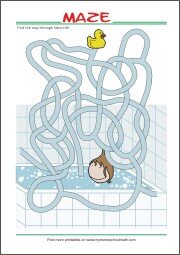 Free Printable Maze for Kids- Find your way through...