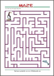 Free Printable Maze for Kids- Find your way through...
