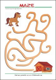 Free Printable Maze for Kids- Find your way through...