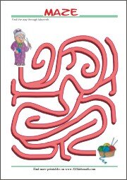Free Printable Maze for Kids- Find your way through...