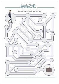 Printable Maze Puzzle Free Printable Maze Game for Kids - Find your way through...