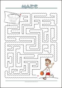 Printable Maze Puzzle Free Printable Maze Game for Kids - Find your way through...