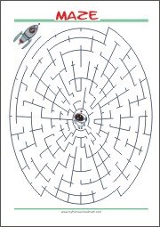Free Printable Maze for Kids- Find your way through...