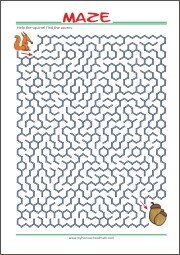 Free Printable Maze for Kids- Find your way through...