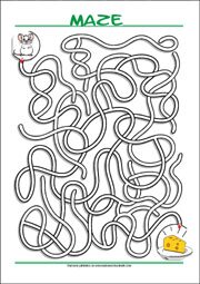 Maze - free printable mazes for kids, Logic puzzle