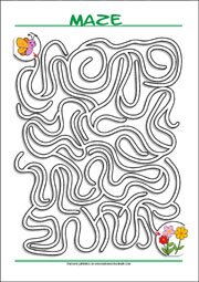 Maze - free printable mazes for kids, Logic puzzle