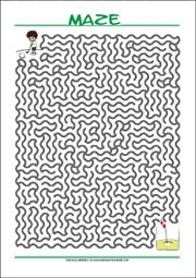 Maze - free printable mazes for kids, Logic puzzle