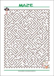 Maze - free printable mazes for kids, Logic puzzle